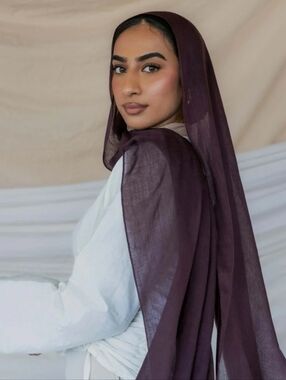 Vela Deep Berry Standard Modal Hijab (Dark Purple)